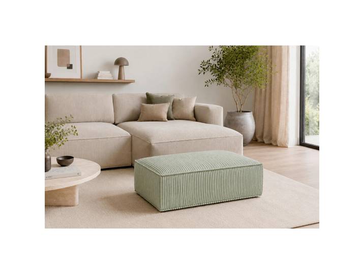 Mid.you Hocker, Mintgrün, Kunststoff, rechteckig, 105x43x65 cm, Stoffauswahl, Wohnzimmer, Hocker, Sitzhocker