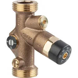 Thermostatisches Zirkulationsregulierventil DN 15 (1/2'') flachdichtend, DN 20 (3/4'')