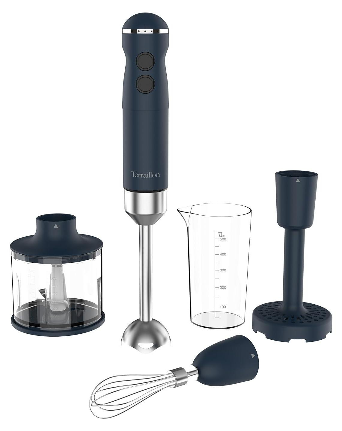 Terraillon New Moon staafmixer, 1000 W, marineblauw