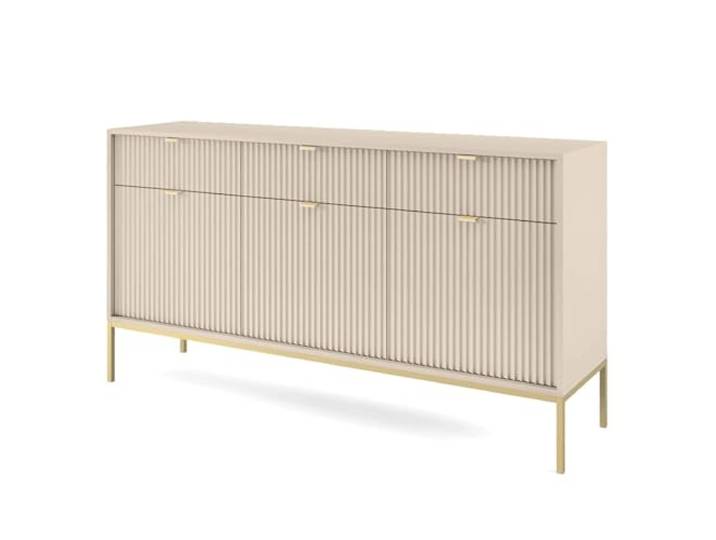 Selsey VELLORE - Dreitürige Kommode (Beige)