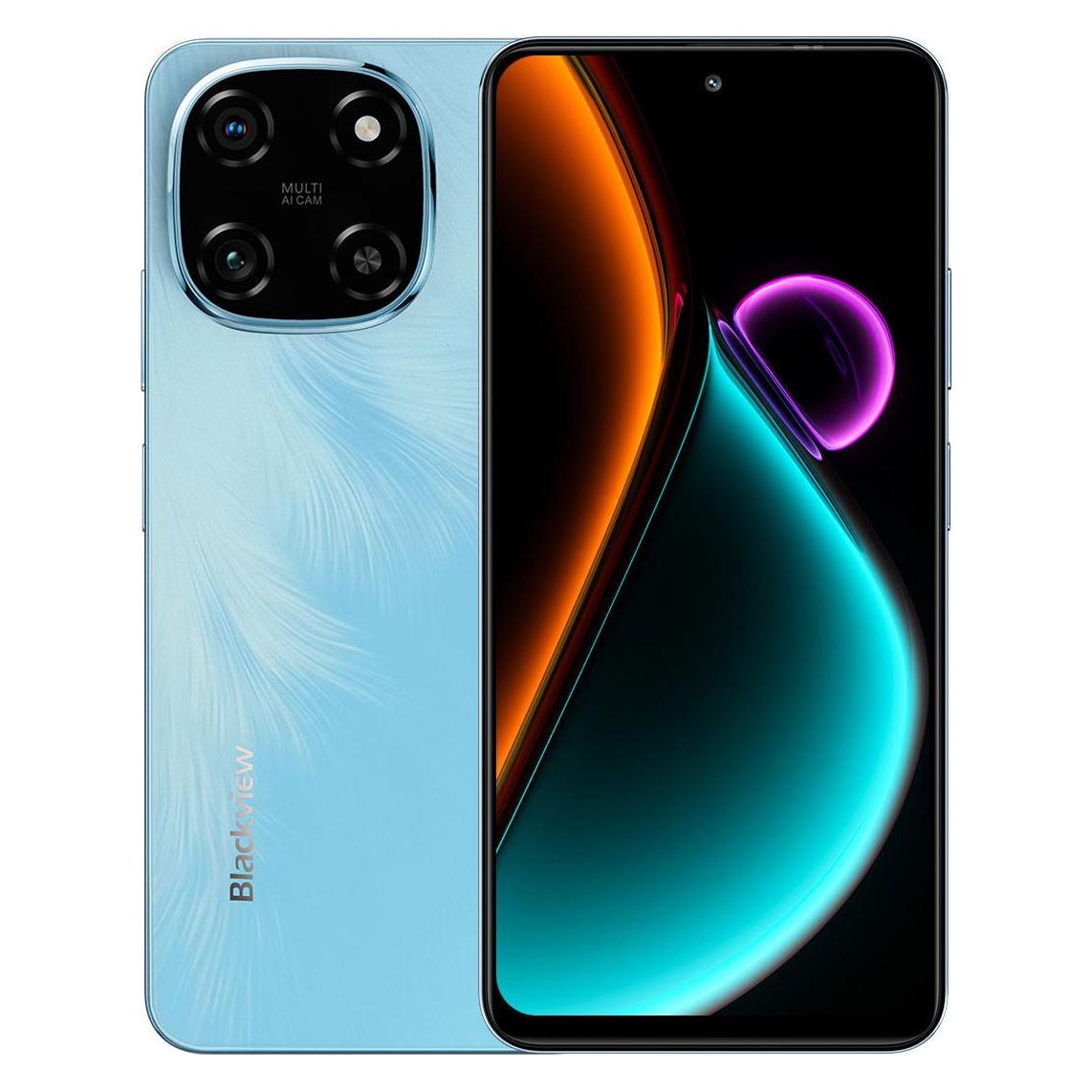 Blackview Color 6 (Double Sim - 6.67"- 128 Go, 8 Go RAM) Bleu (128 GB, Bleu, 6.67", Dual SIM, 4G) (COLOR 6 BLUE 8+16GB/128GB)