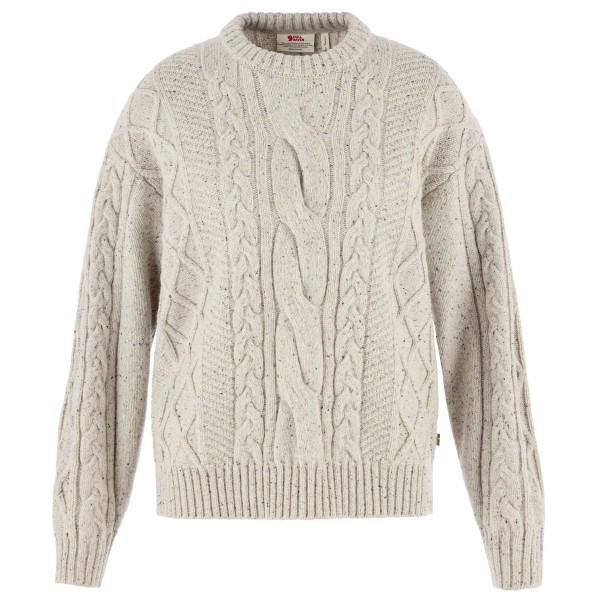 Fjällräven - Women's Övik Cable Knit - Wollpullover Gr M beige/grau