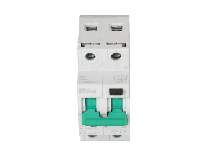 Max Hauri Fi/Ls Kombinationsschutzschalter 1P+N C 16A 30mA Typ A 6kA