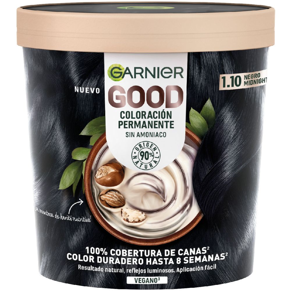 Garnier Good Ammonia-Free Permanent Hair Color 160mL 1.10 Midnight Illusson