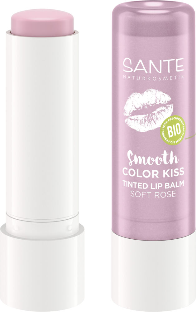 Naturcosmetika Color Kiss Lip Balm 04 Soft Rose 4.8 gr