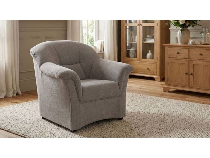 Sessel GOODPRODUCT Langelland Sitzbreite 48 cm, mittelfester Sitzkomfort , grau (elephant), B:102cm H:83cm T:81cm, 100% Polyester, Sessel, Sessel, aus pflegeleichtem, weichem Luxus-Microfaser
