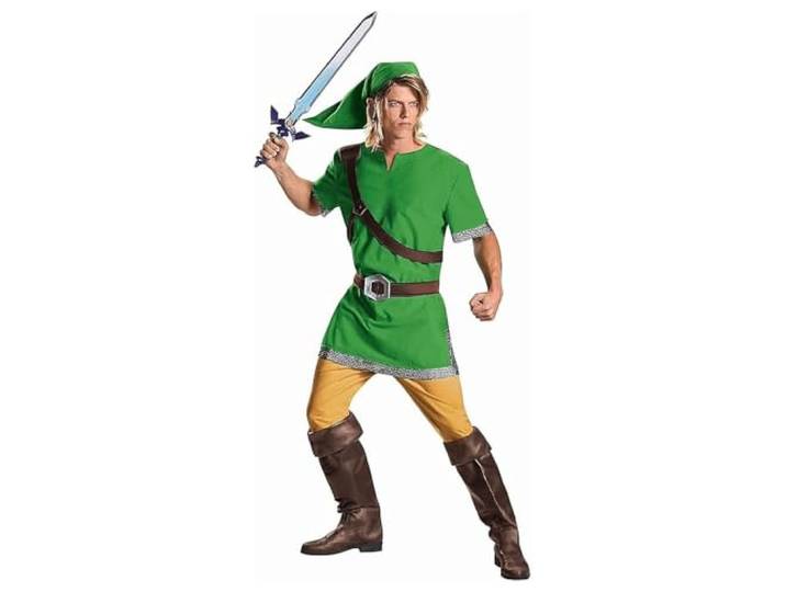 Disguise Legend of Zelda Link Kostuum voor Volwassenen, Groene Heldenoutfit met Accessoires voor Halloween en Carnaval, L
