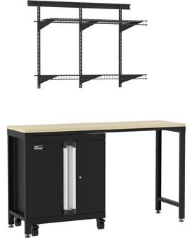 ClosetMaid ProGarage 3-pc. Steel Cabinet & Heavy-duty Shelf Set