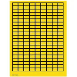 Brady, Etikettenrolle, B-500, WOB-1119-G.O.R., BESCHRIFTBARE Etiketten, Vinyl, Gelb, 11 x 19 mm, wiederablösbar (25