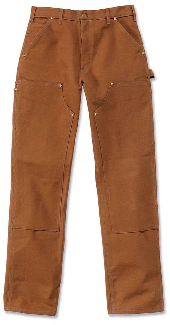 Carhartt Firm Duck Double-Front Work Dungaree Hose B01-BRN-S395