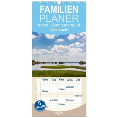 Familienplaner 2027 - Irland - Connemara und Westküste mit 5 Spalten (Wandkalender, 21 x 45 cm) CALVENDO
