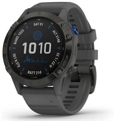 Garmin Fenix 6 Pro Solar (2020)   Edelstahl   schwarz - Refurbished