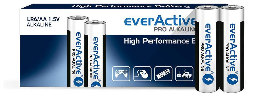everActive Pro Alkaline AA-batterijen Mignon LR6 R6 1,5V
