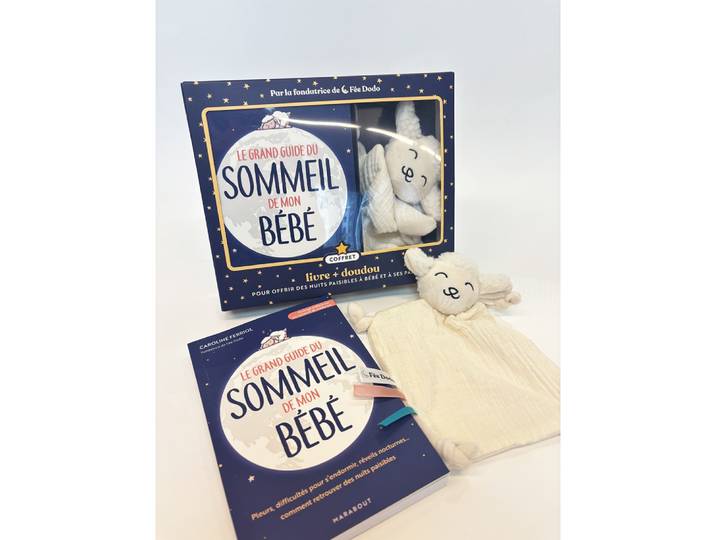 Mon coffret Fée dodo : livre Grand guide du sommeil de mon bébé + doudou (Coffret)