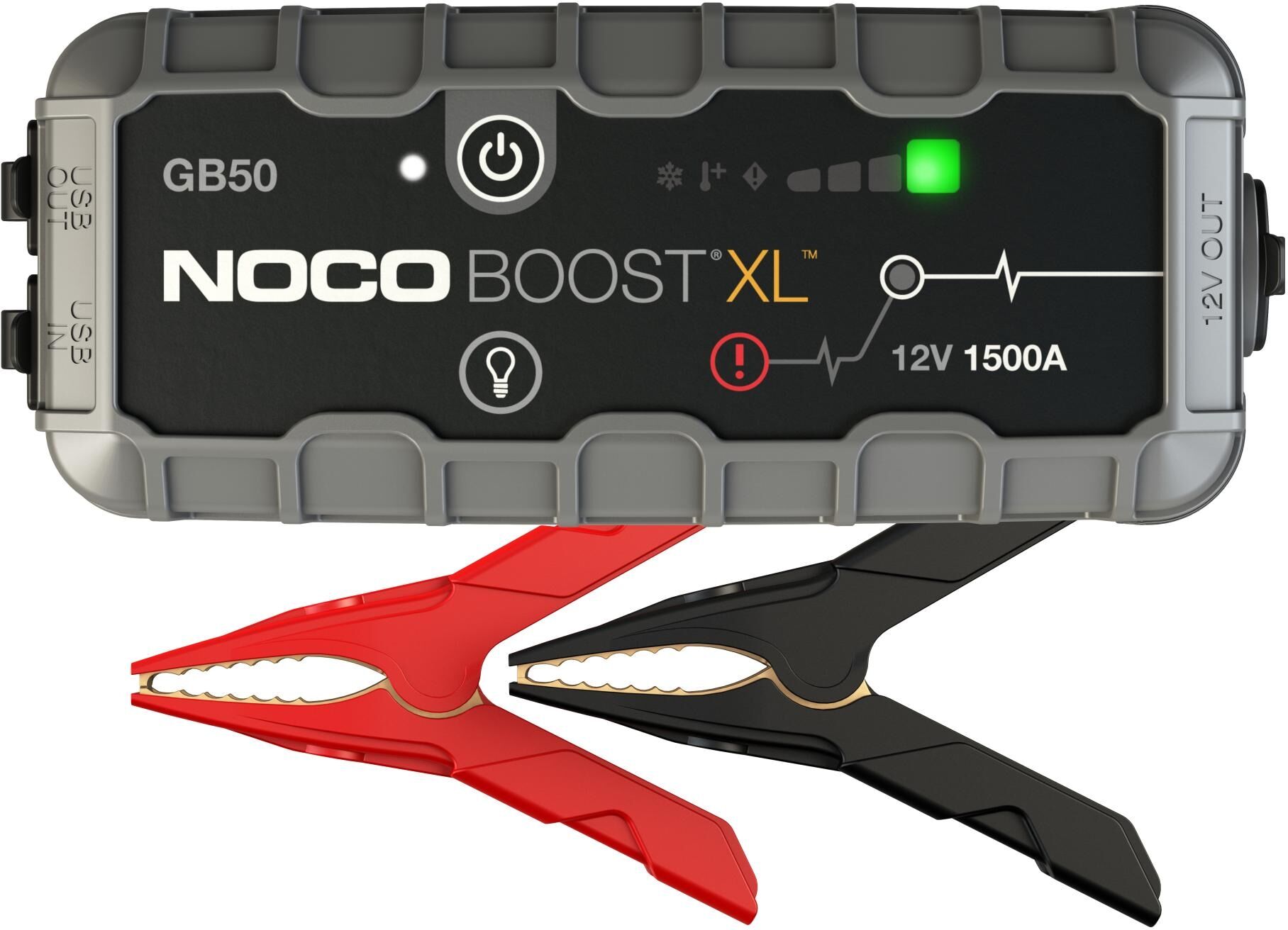 Starthilfegerät "Noco GB 50 12V 1500A", grau, B:86,4mm H:48,3mm T:218mm, Akkumulatoren, Starthilfegerät grau 3.150mAh