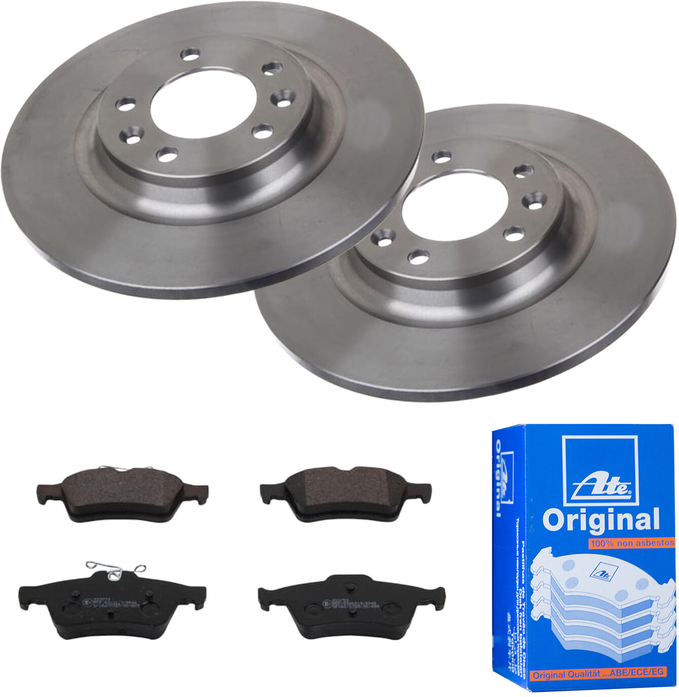 Ate Bremsensatz, Scheibenbremse 1420-41982 Hinterachse Voll 290mm 12mm Für Citroën Peugeot