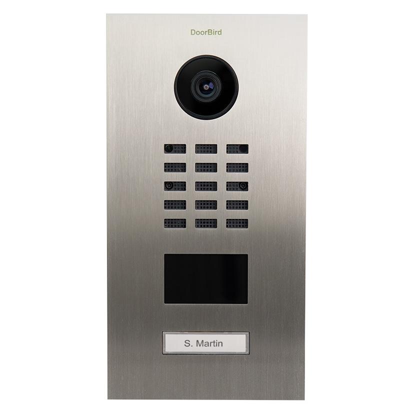 Doorbird D2201V IP Video Türsprechanlage Edelstahl V2A (Bluetooth Low Energie, Drahtgebunden, Ethernet, RFID) (429639380)
