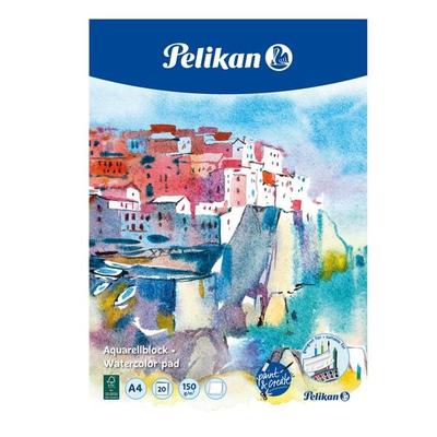Pelikan Zeichenblock 150g/m² Aquarellblock DIN A4, 20 Blatt