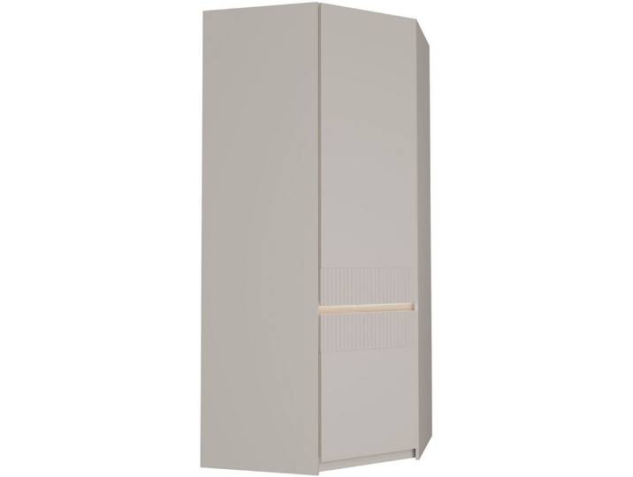 FORTE Eckkleiderschrank Oak Squere B/H/T 88,5/197,4/88,5 cm Eckschrank, Softclose, inklusive Beleuchtung