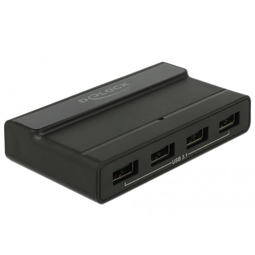 Delock Externer USB 3.1 4 Port Hub mit 10 Gbps