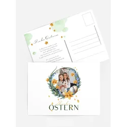 Osterkarten selbst gestalten mit Spruch und Fotos im Onlinedesigner bei Meine-Kartenmanufaktur.de