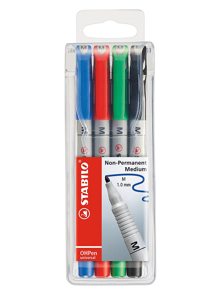 Folienstifte "STABILO OHPen Universal" - 4 Stück - onesize