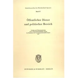 Öffentlicher Dienst und politischer Bereich., Fachbücher