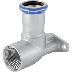 Geberit Mapress Edelstahl Anschlusswinkel 90Gr abgesetzt (LABS-frei) d18-Rp1/2