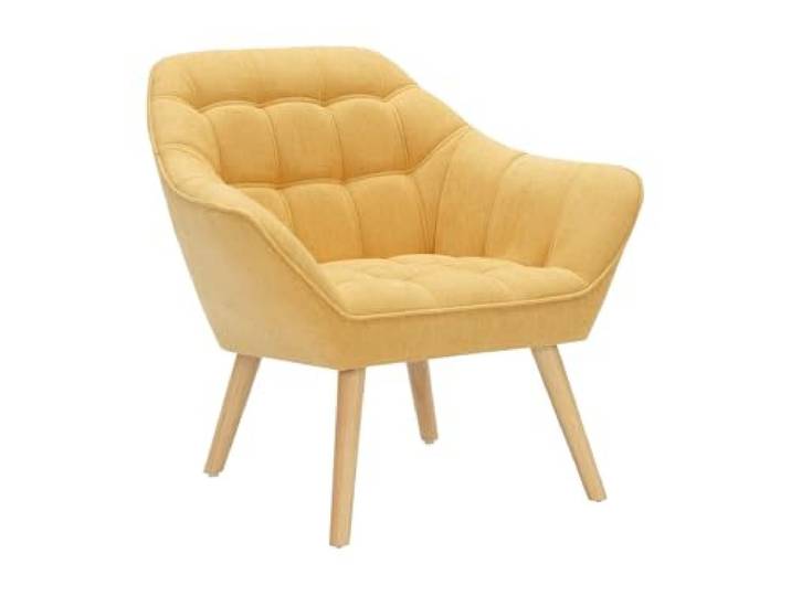 Vente-unique Sessel - Stoff - Senfgelb - Caserta