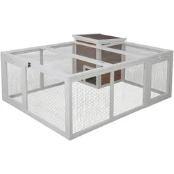 Kerbl Freilaufgehge mit integrierten Unterschluphaus 132x102x59 cm, Gehege