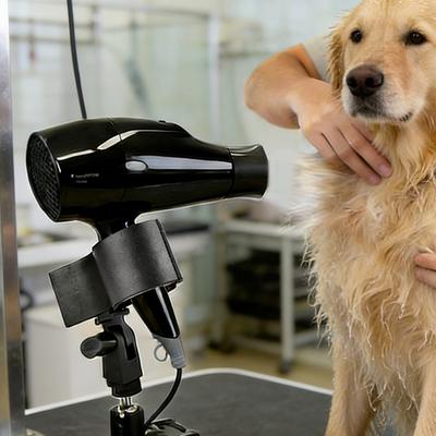 Market Central Rotating Pet Hair Dryer Holder With Adjustable Clamp For Hands Free Dog Grooming Rotating Pet Hair Dryer Holder With Adjustable Clamp For Hands Free Dog Grooming