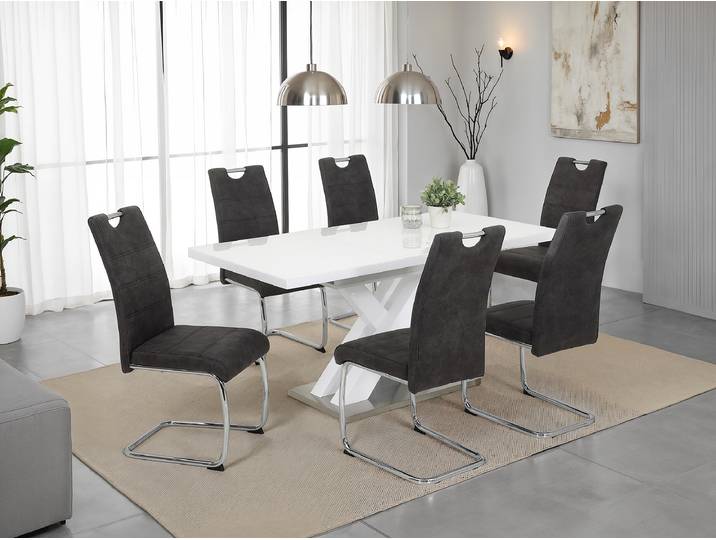Esstisch Bebora 160 x 75 x 80cm Weiß