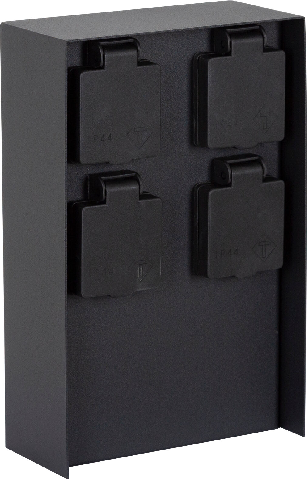 KS Verlichting Buitenstopcontact Charge 4 Tuinstopcontact Zwart Dubbel