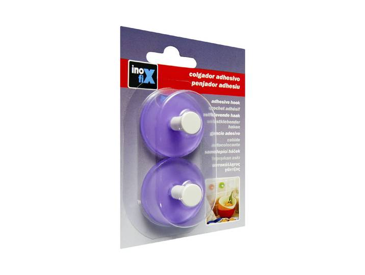 Inofix Klebehaken Violett 2 Stück