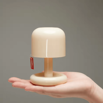 Inspire Curations Nordic Mushroom LED Table Lamp Modern Mini Night Light For Bedroom & Home Decor white