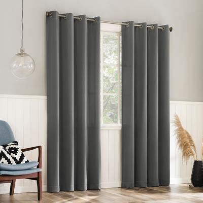 No. 918 Brandon Magnetic Closure Room Darkening Grommet 2-Piece Curtain Panel Pair
