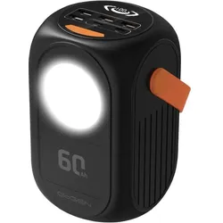 GoGen Powerbank PB600001B 60000 mAh czarny (60000 mAh), Powerbank, Schwarz
