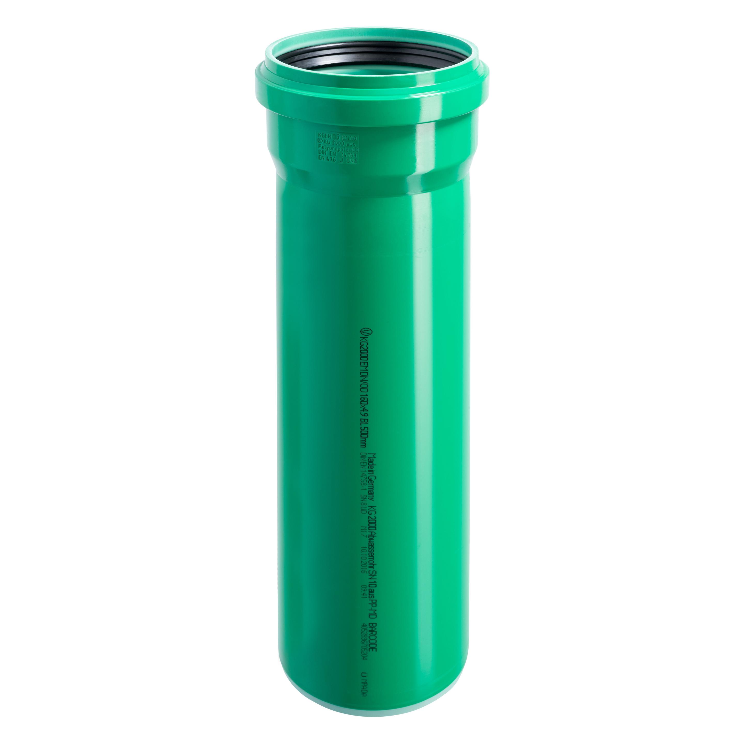 Ostendorf KG2000 Rohr DN/OD 160, 500mm, SN 10, mit einer Muffe (Rohrverschraubung) (770520)
