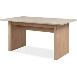 ESSTISCH Sandstein, Hickory Walnuss 160 - 200 cm, Küchentisch ausziehbar