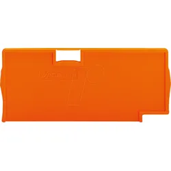 WAGO 2004-1494 - Trennplatte, 2 mm dick, überstehend, orange