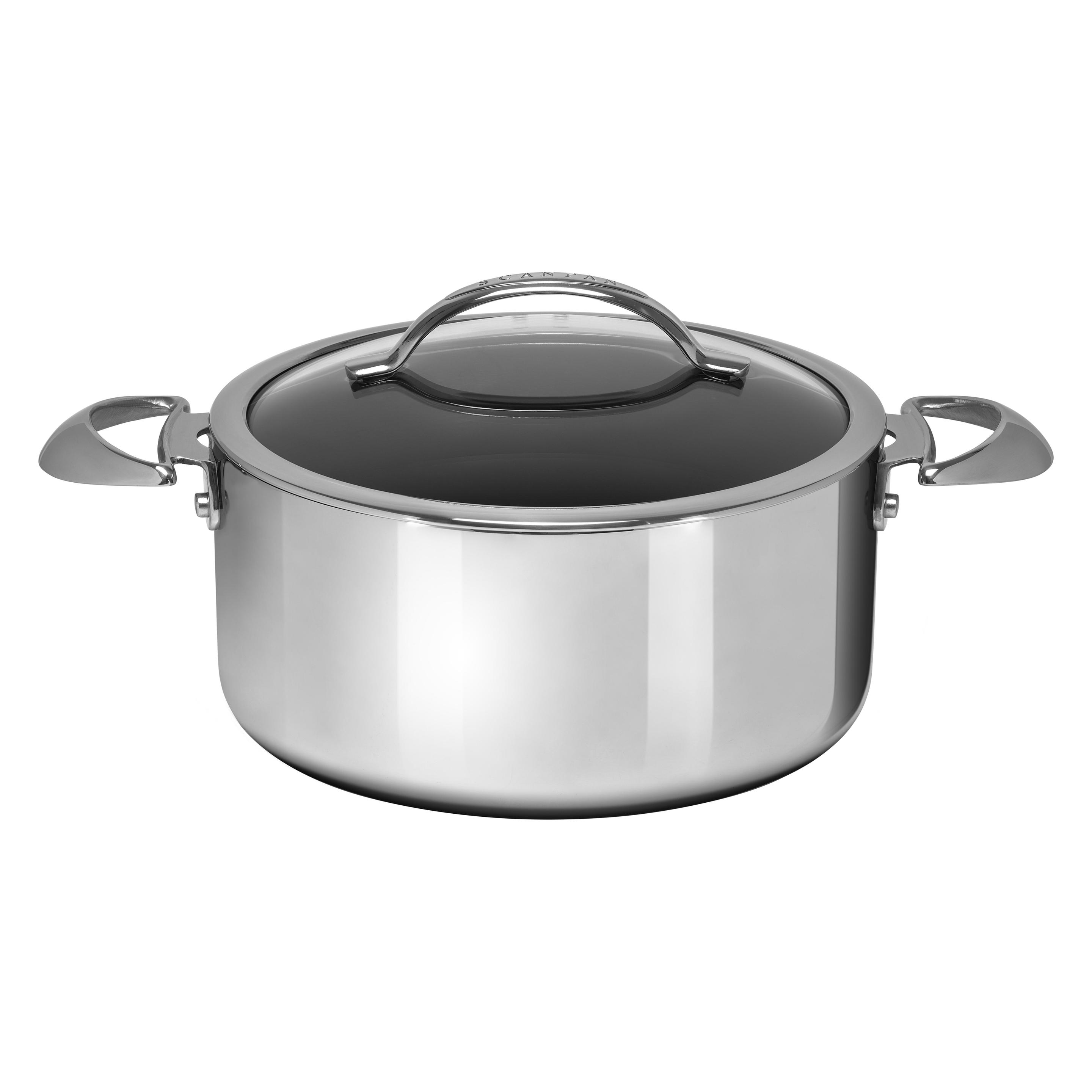 Scanpan Kochtopf HaptIQ Ø 24 cm - mit Deckel (Kochtopf, Aluminium, Edelstahl, 24 x 15 cm) (6001252400)
