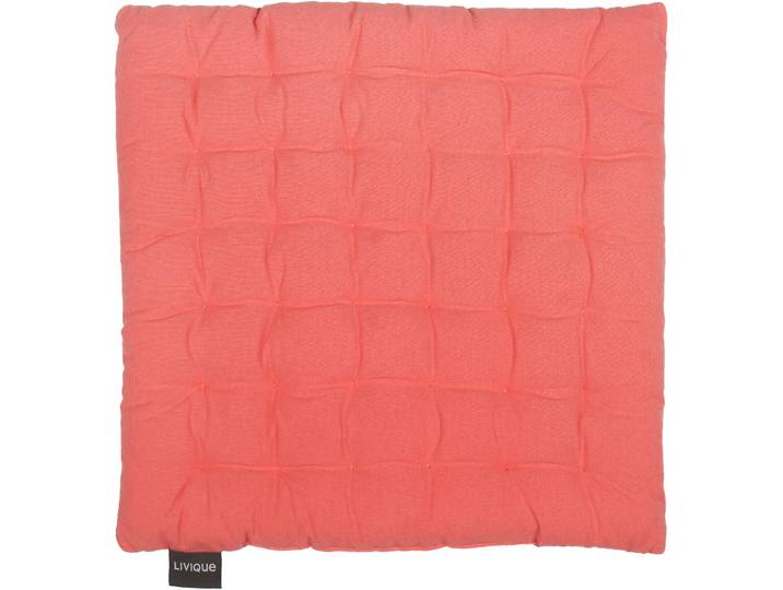 Sitzkissen Monaco apricot Baumwolle