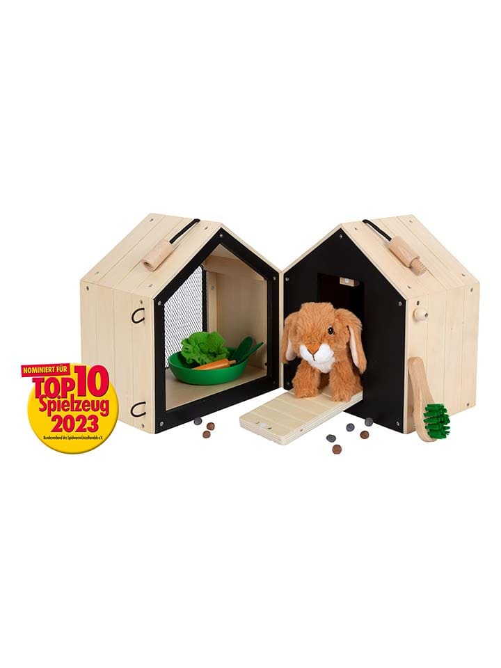 small foot Spiel-Hasenstall mit Auslauf - ab 3 Jahren - onesize