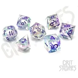 Crit Stones Meridian Mystique Electroplated Liquid Core RPG Dice Set