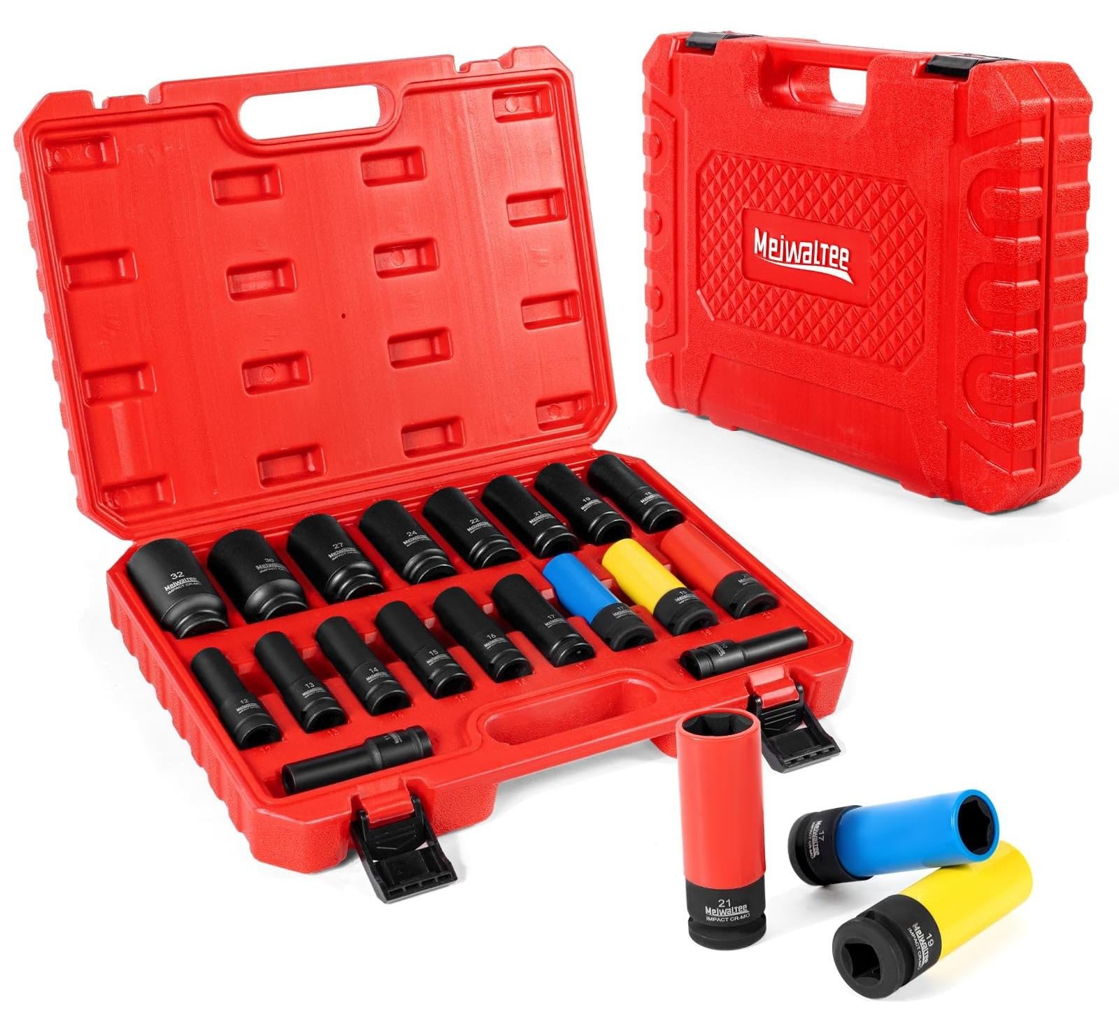 1/2 Inch Impact Wrench Set - 19-delige doffenset