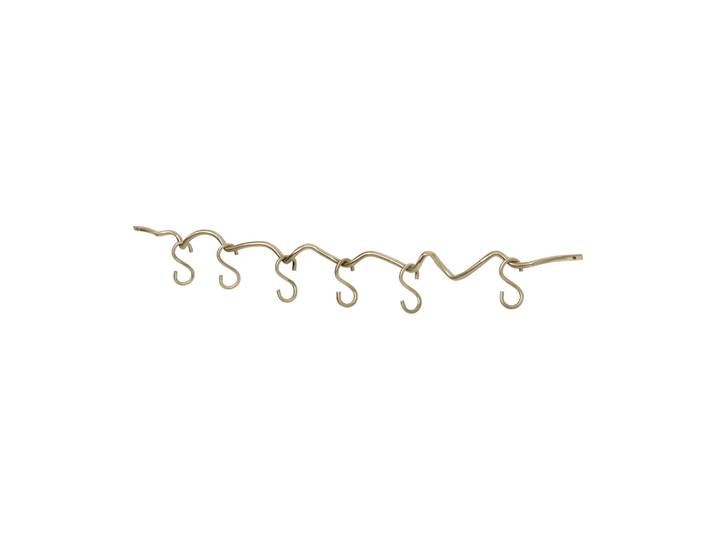 Ferm Living Curvature wandrail incl 6 haken Brass