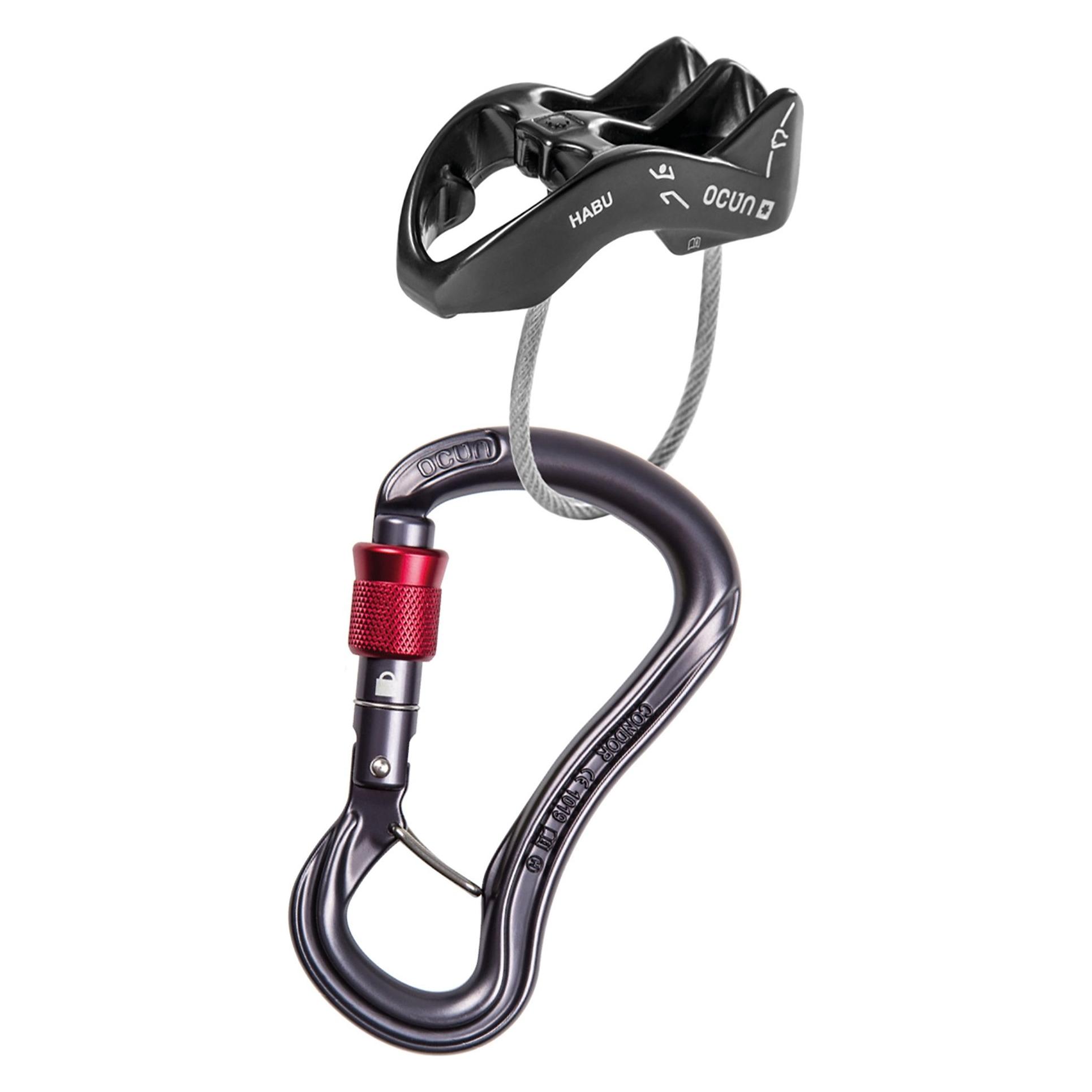 Ocun Belay Set Condor Screw/Habu (04714-Anthracite)