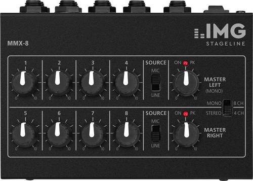 IMG Stageline MMX-8 Mikrofon-Mixer