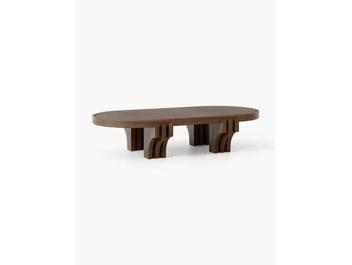 Table basse ovale en bois Nolan