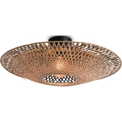 GOOD & MOJO Deckenleuchte "Kalimantan", beige (natur), Ø 44cm H: 12cm, Leuchten, Deckenleuchte